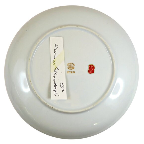 Vintage Golden Anniversary Plate Set Lefton & Bavaria Porcelain 1960s - Picture 7 of 8